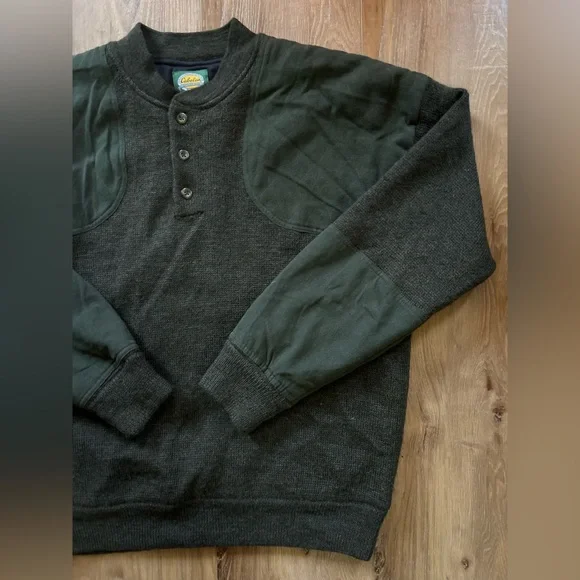 Cabela’s Extreme Cold 100% Wool Lined Hunting Outdoor Workwear Sweater XL - Picture 3 of 13